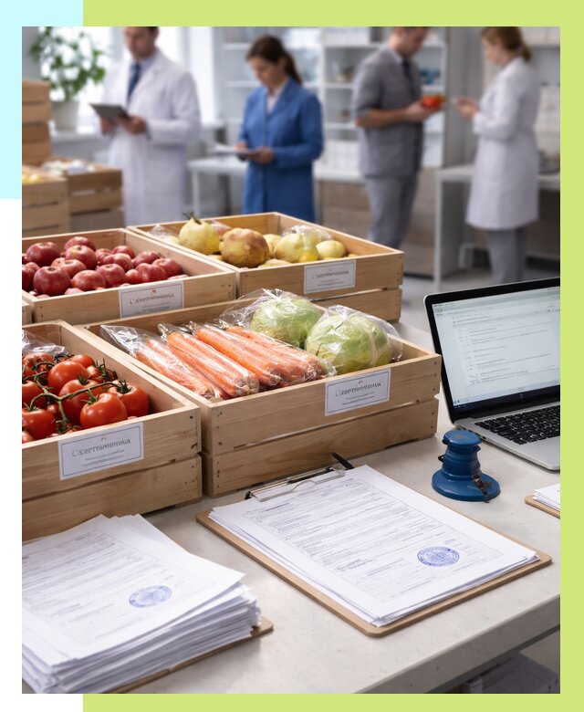 Сертификация овощей и фруктов в Каменке от 8598 р. | Алешин-Кам
