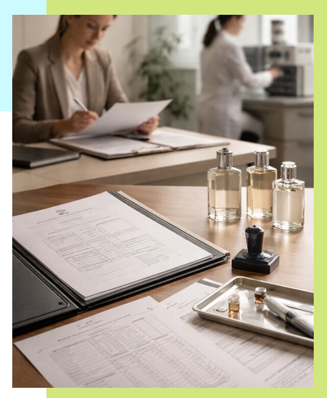 Сертификация парфюмерии в Каменке от 15173 р. | Алешин-Кам