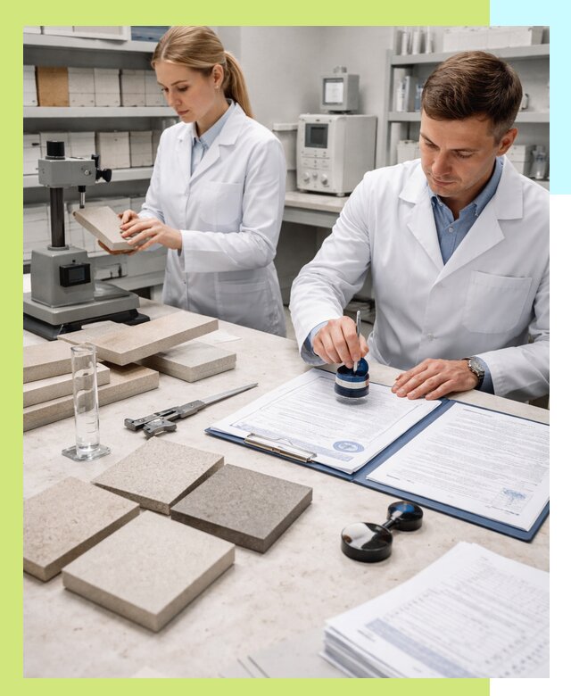 Сертификация плитки и керамики в Каменке с документами