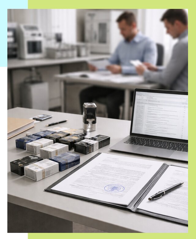 Сертификация сигарет под ключ в Каменке от 45518 р. | Алешин-Кам