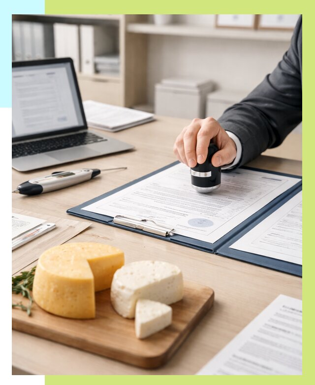 Сертификация сыров в Каменке от 15173 р | Сертификат на сыр Алешин-Кам