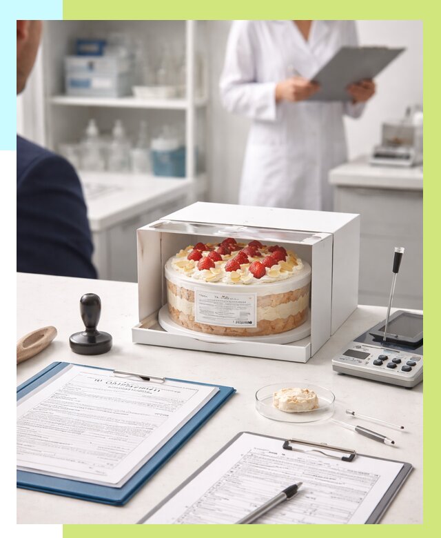 Сертификация тортов в Каменке от 9104 р. заказать | Алешин-Кам