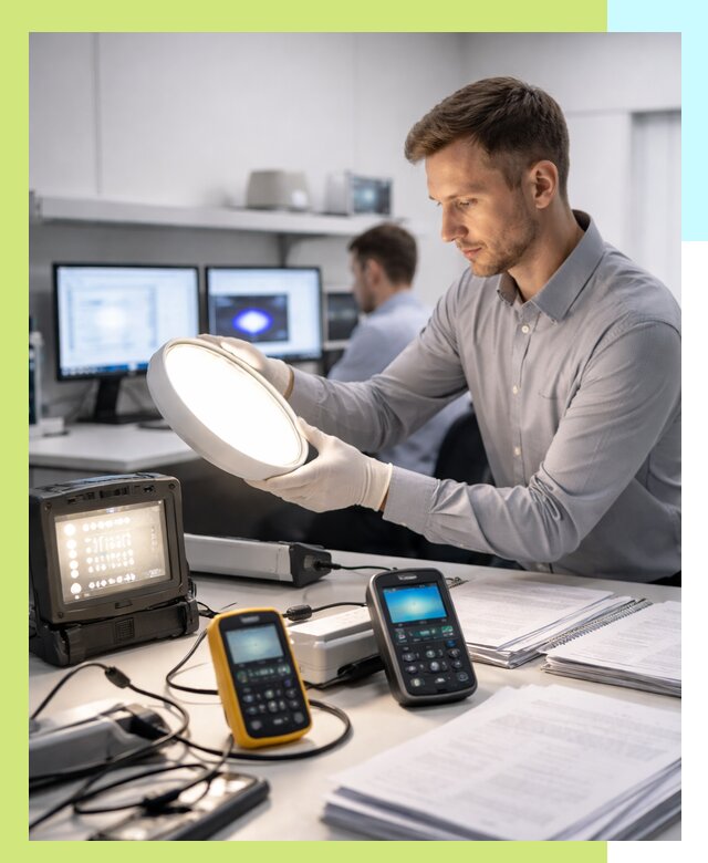 Сертификация светильников в Каменке: испытания и оформление