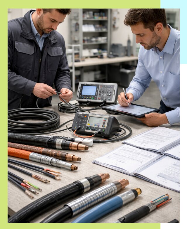 Сертификация кабеля и электропроводки в Каменке под ключ