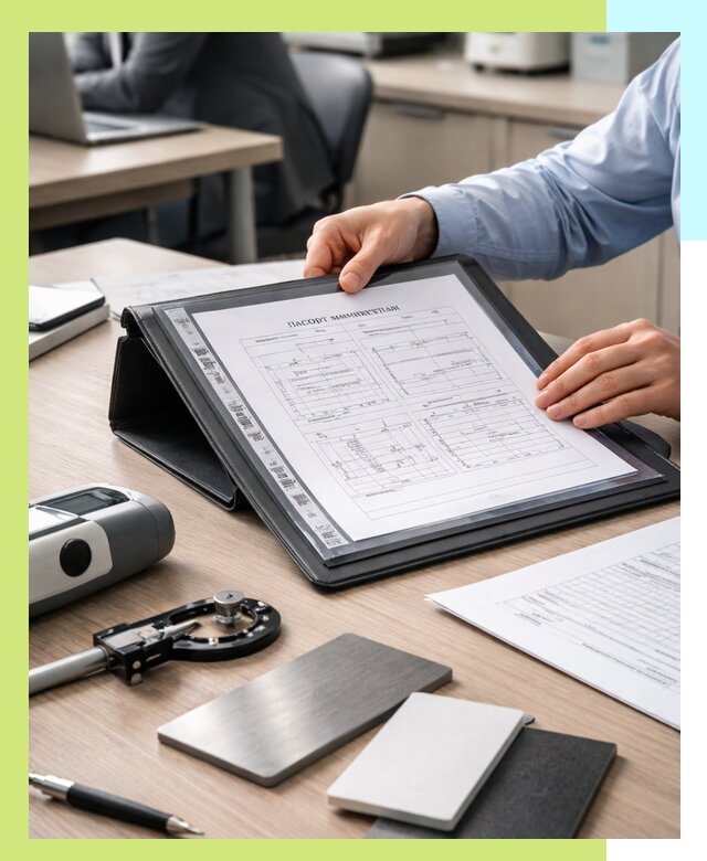 Оформление паспорта материала для продукции в Каменке