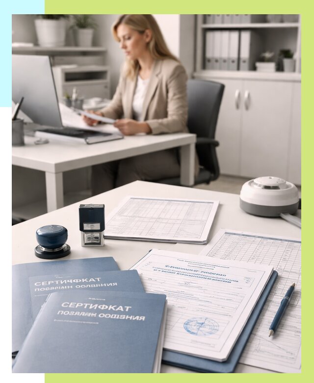 Сертификаты пожарной безопасности в Каменке от 15173 р. | Алешин-Кам