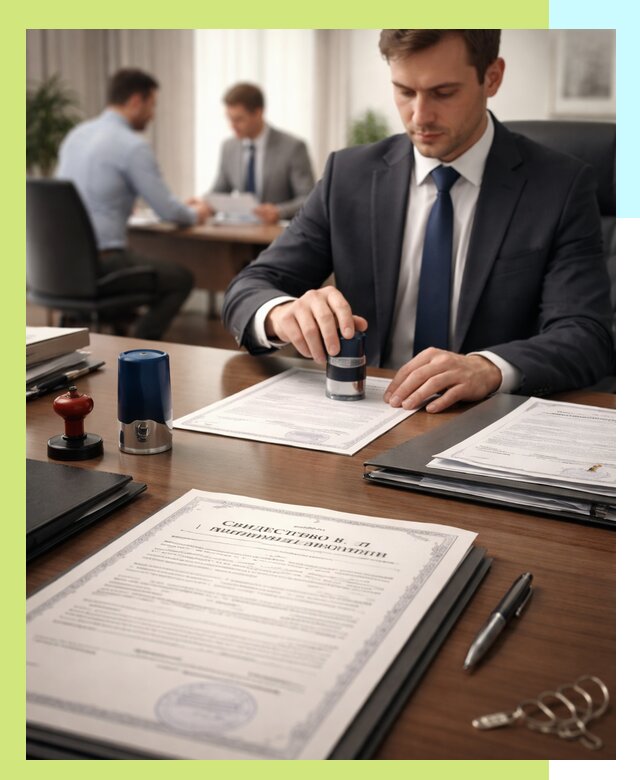 Оформление свидетельства о государственной регистрации в Каменке