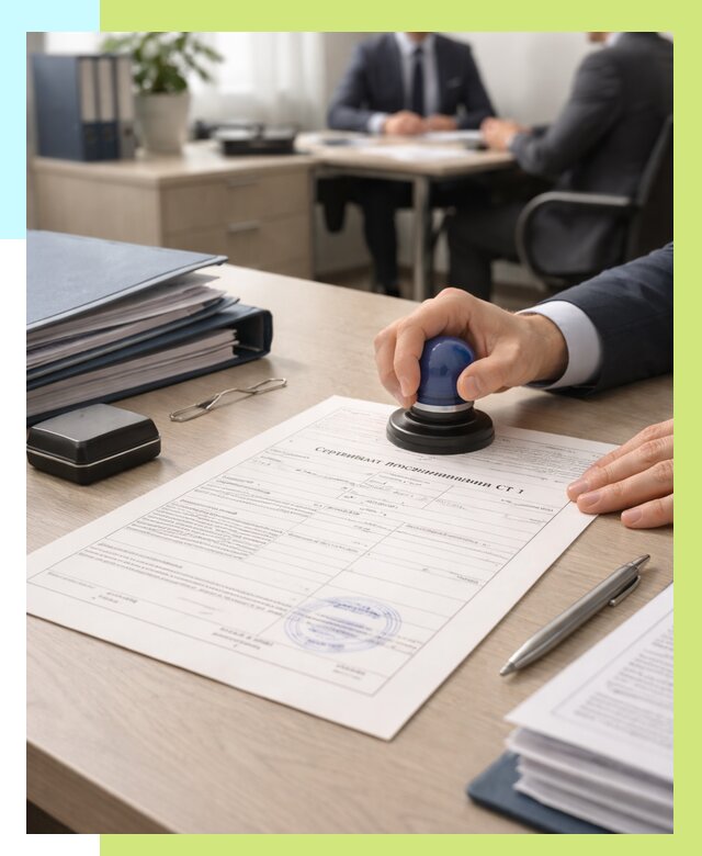 Сертификат происхождения СТ 1 в Каменке от 4552 р. | Алешин-Кам