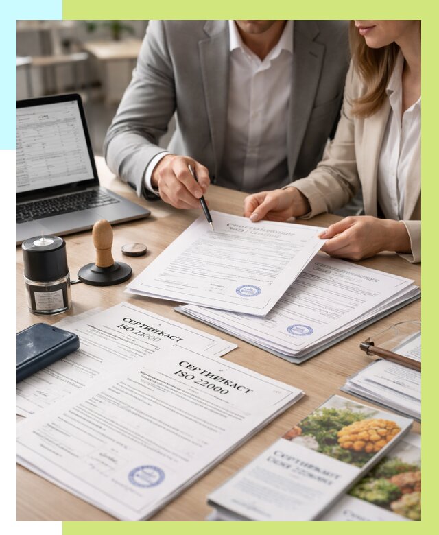Сертификат ISO 22000 в Каменке от 40460 р. под ключ | Алешин-Кам