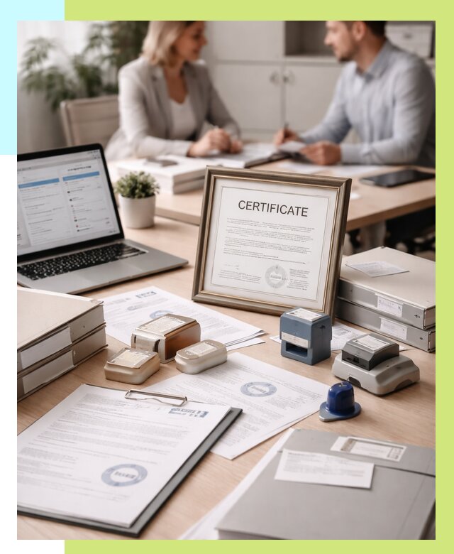 Сертификация компании в Каменке от 45518 р. | Алешин-Кам — заказ